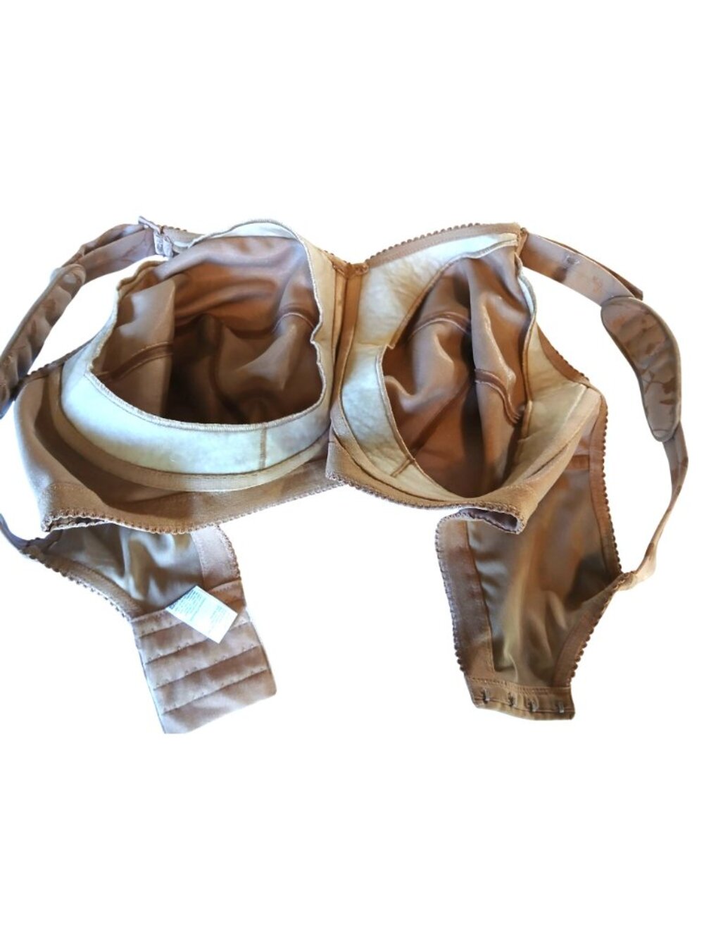 Elila Womens Bra Beige Jacquard Softcup 38H 38 H 1305 Full Coverage Soft Cup - Picture 13 of 13